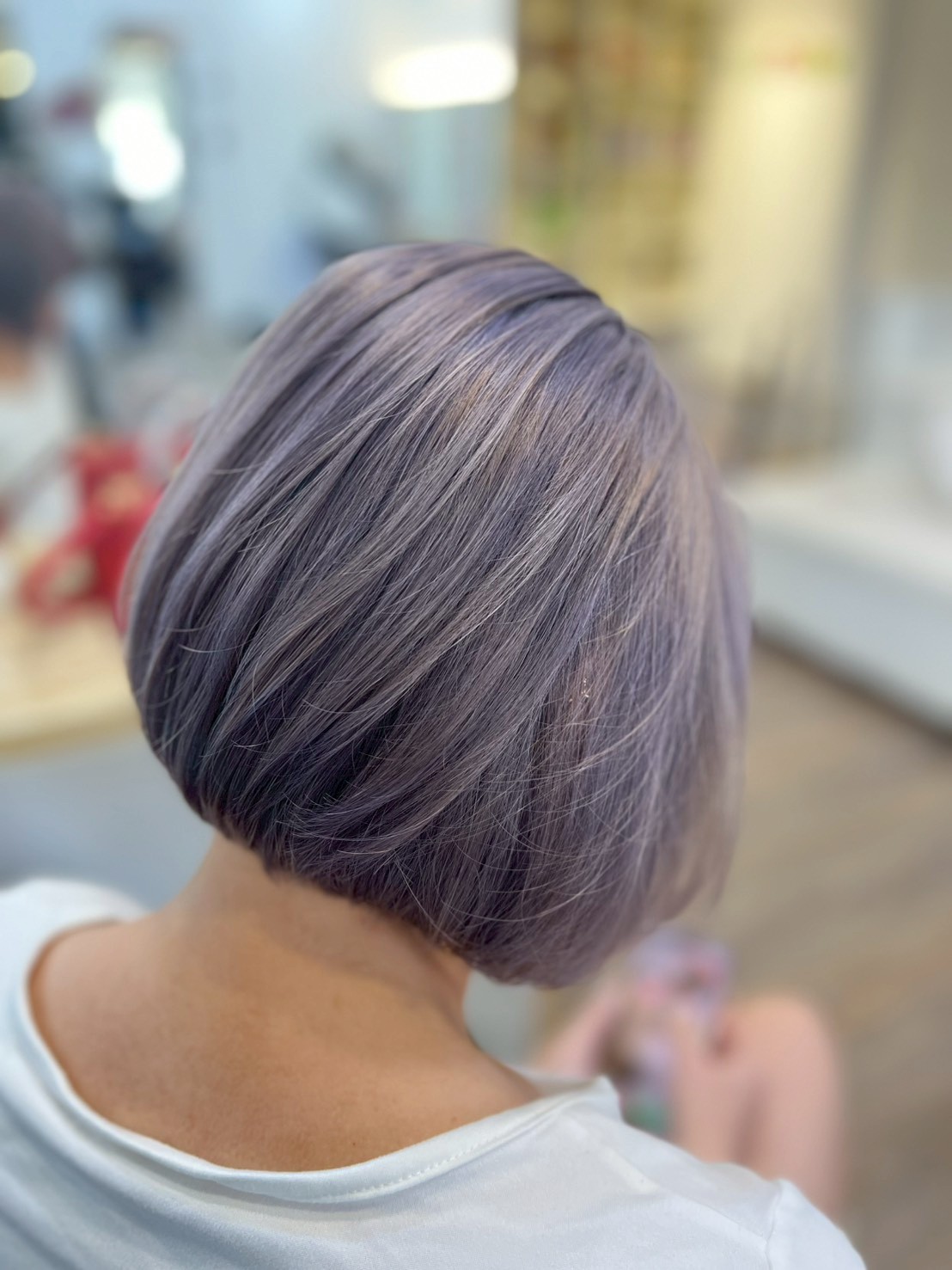 FaceColor首席設計師Joan日系霧感髮色一點灰、一點紫作品